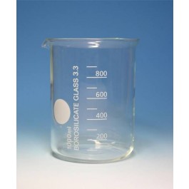 Becherglas, 600 ml, Borosilikat, niedrige Form